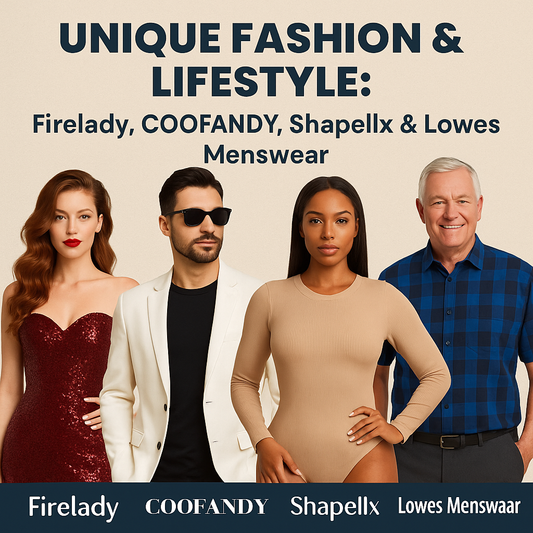 Unique Fashion & Lifestyle: Firelady, COOFANDY, Shapellx & Lowes Menswear