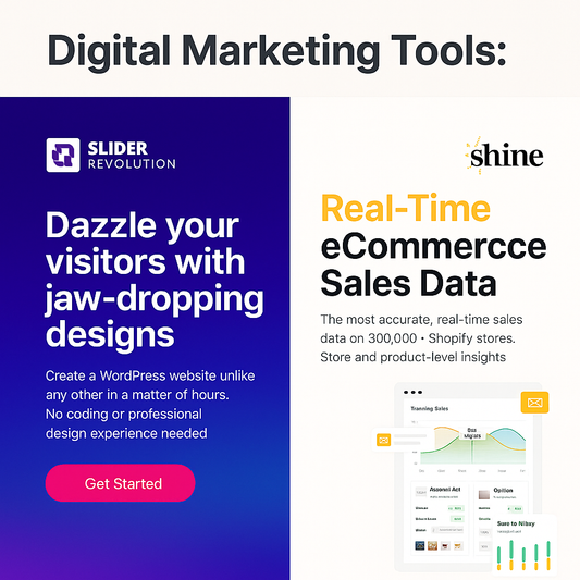 Digital Marketing Tools: Slider Revolution & Shine Commerce