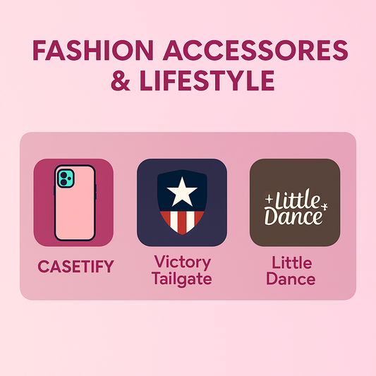 Fashion Accessories & Lifestyle: CASETiFY, Victory Tailgate & Little Dance